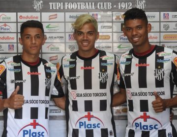Tupi apresenta trio formado da base do Fluminense: Matheus Pato, Bonilha e Thiago André