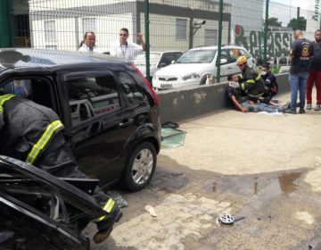 Acidente de carro deixa feridos no Distrito Industrial