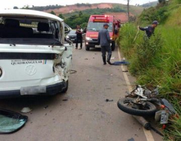 Motociclista morre após colidir com Kombi na estrada Miraí-Muriaé