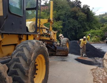 Ruas do Centro recebem asfalto