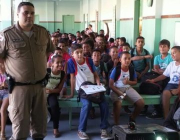 Polícia Militar de Argirita realiza atividades educativas durante o Maio Amarelo