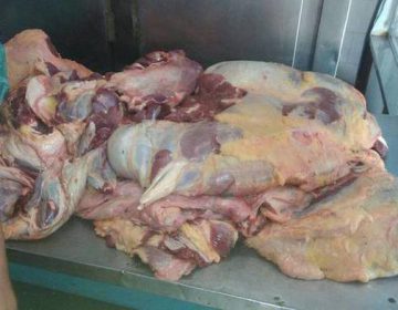 Carne clandestina é apreendida em Santos Dumont