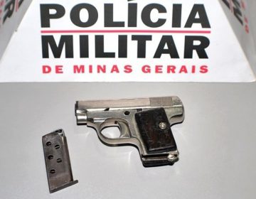 PM apreende pistola próximo à cemitério em Patrocínio do Muriaé