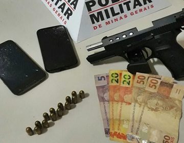 Jovem é preso com pistola 9mm de fabricação turca em Carangola