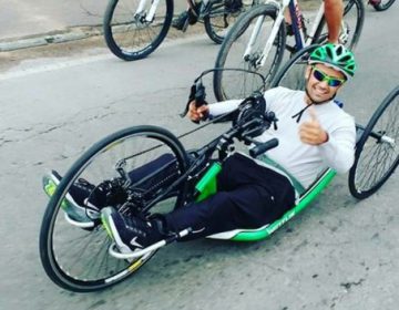 Mesatenista campeão brasileiro, Alexandre Ank, participa de pedal solidário em Juiz de Fora