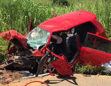 Acidente deixa dois mortos e quatro feridos na BR-356