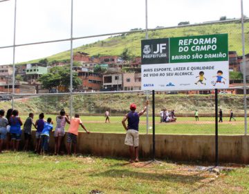 Prefeitura inaugura obras no campo de futebol do Bairro São Damião