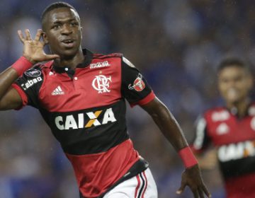 Flamengo vence na libertadores  com show de Vinícius Júnior