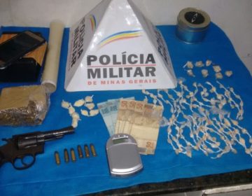 Polícia Militar apreende drogas e arma no Grama