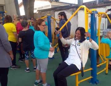 Moradores do Bairro Santa Terezinha ganham academia ao ar livre