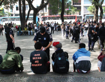 Guarda Municipal e Polícia Civil realizam blitz contra drogas no Parque Halfeld