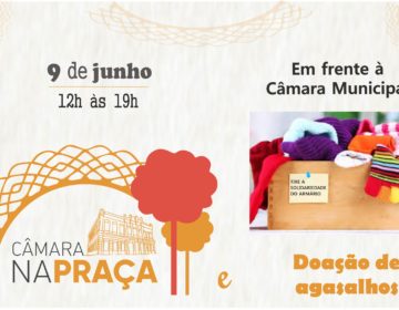 Câmara na Praça promove doação de agasalho