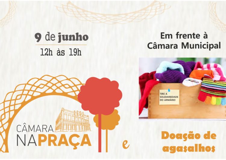 Câmara na Praça promove doação de agasalho