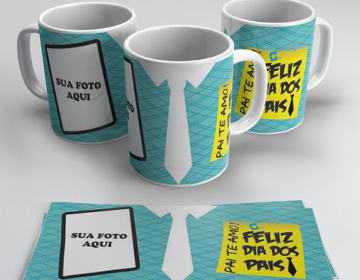 Canecas personalizadas são ótimos presentes institucionais para o Dia dos Pais