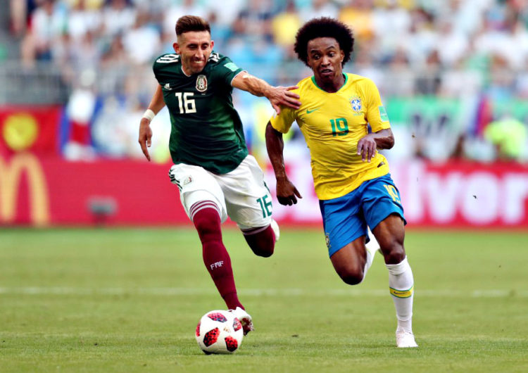 Brasil vence o México e avança ás quartas de final na Copa do Mundo