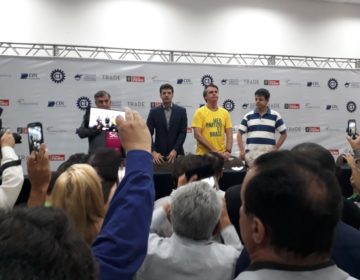 Visita do candidato Jair Bolsonaro é marcada por tumulto