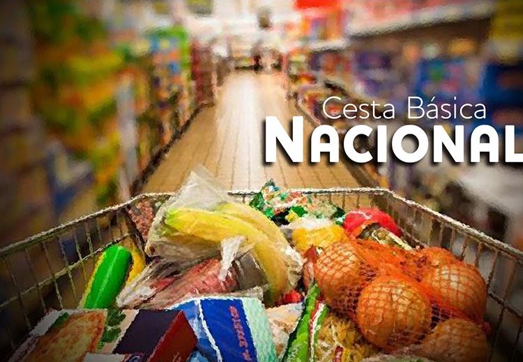 Custo da cesta básica nacional apresenta queda de 6,93%