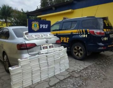 Polícia Rodoviária Federal e Polícia Civil apreendem 100kg de pasta de cocaína