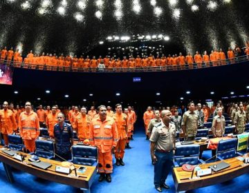 Senado homenageia bombeiros e vítimas de Brumadinho