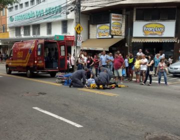 Acidente deixa uma pessoa ferida e trânsito complicado na Avenida dos Andradas