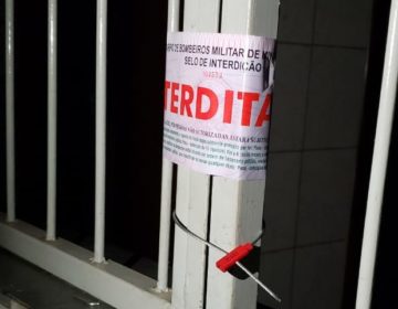 Alojamento do Tupi é interditado pelo Corpo de Bombeiros