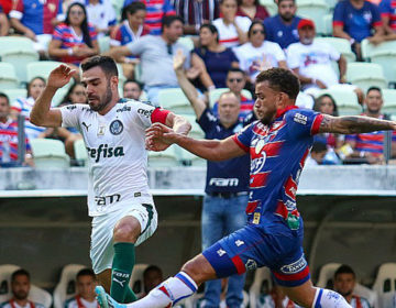 PALMEIRAS VENCE FORTALEZA FORA DE CASA E SEGUE NA COLA DO FLAMENGO