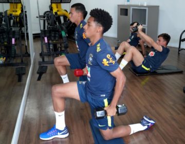 Seleção Sub-17 chega e já treina em Goiânia para jogo contra Angola