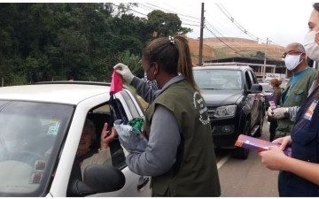 PJF realiza blitz contra Coronavírus na Avenida Deusdedith Salgado