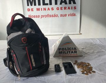 Vítima recupera mochila tomada de assalto na Rua Silva Jardim