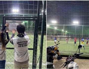 Quadra esportiva com bar e lava a jato é interditada durante ação noturna