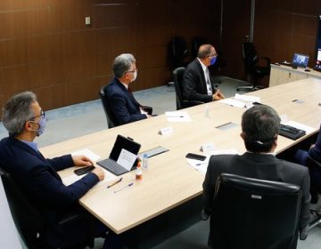 Zema se reúne com Hamilton Mourão e autoridades dos Emirados Árabes