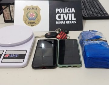 PCMG prende um taxista e uma passageira envolvidos em tráfico de drogas no município de Divino