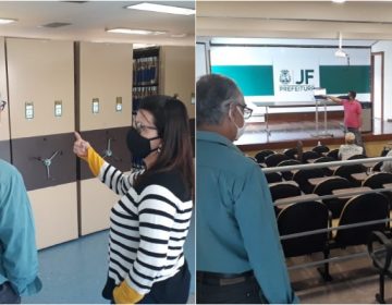 Prefeito vistoria reformas no prédio-sede da PJF