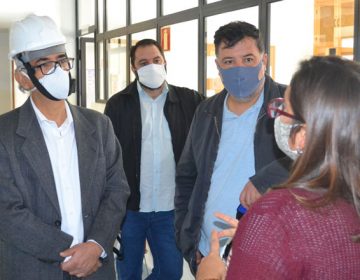 Prefeito visita obras do novo reservatório de água da Cesama em Santa Terezinha