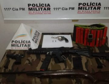 PM apreende armas de fogo em Visconde do Rio Branco