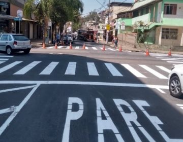 Settra revitaliza sinalização horizontal de ruas no Bairro Benfica
