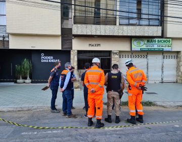 Estrutura de prédio interditado na Avenida Rio Branco passa por obras de recuperação