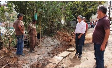Antônio Almas confere andamento de obras de drenagem em três regiões da cidade