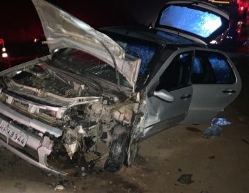 Colisão frontal deixa um morto e cinco feridos no Km 66 da BR-267