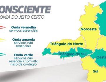 Macrorregiões Oeste e Centro-Sul avançam para onda verde do plano Minas Consciente