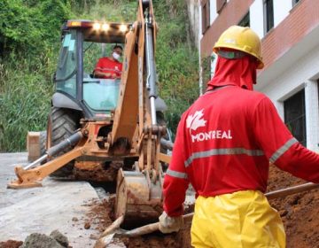 Remodelação da rede de esgoto da Rua Oscar Vidal já está em fase final de execução