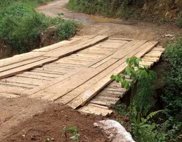 Secretaria de Obras finaliza reforma de ponte na Estrada da Varginha