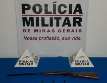 PM apreende armas de fogo no Bairro Santa Tereza