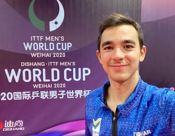 Brasileiros treinam pela primeira vez na China para Copa do Mundo de Tênis de Mesa
