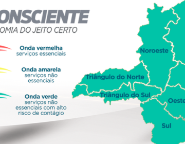 Quatro macrorregiões de Saúde regridem para fases mais restritivas do Minas Consciente