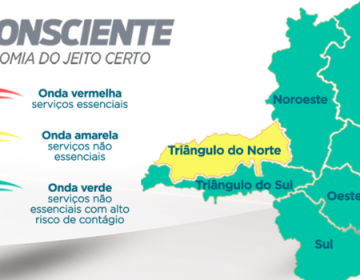 Mais de 70% das macrorregiões de Saúde estão na onda verde do Minas Consciente