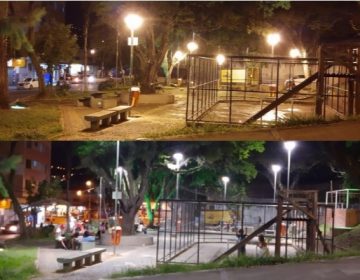 Praça do Bairro Santa Terezinha ganha nova iluminação