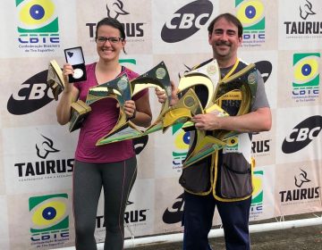 Atletas juiz-foranos, Priscila Macêdo e Gustavo Sanabio ganham medalhas de ouro e prata no Campeonato Brasileiro de Tiro Esportivo