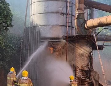 Incêndio atinge fábrica em Ubá