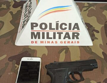 Polícia Militar prende autor, apreende arma falsa e recupera celular em roubo acontecido no bairro Bom Pastor